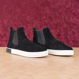 Strauss and Ramm Chelsea S Men Black Suede Casual Comfortable Boots size 11